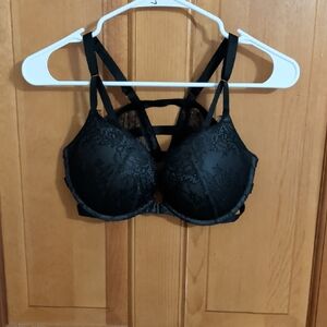 Victoria's Secret Black Strappy Lace Bra